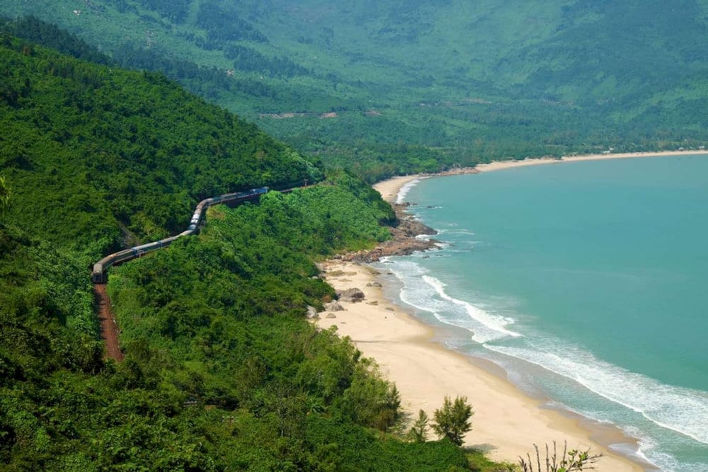 A picturesque beach with clear blue water